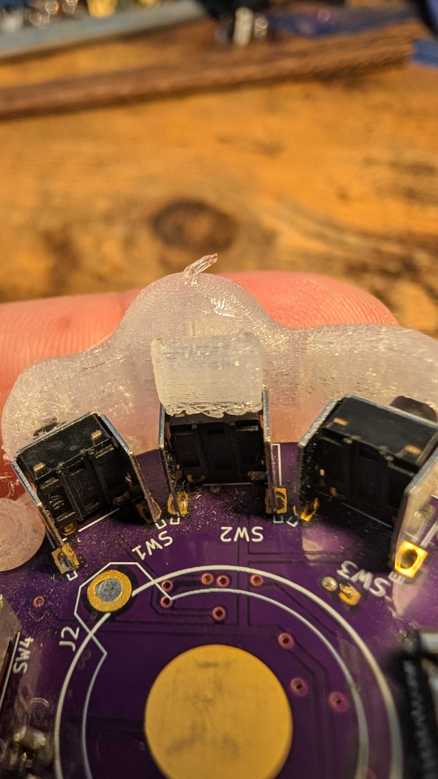 SW1 SW2 SW3 tactile switches on PCB
