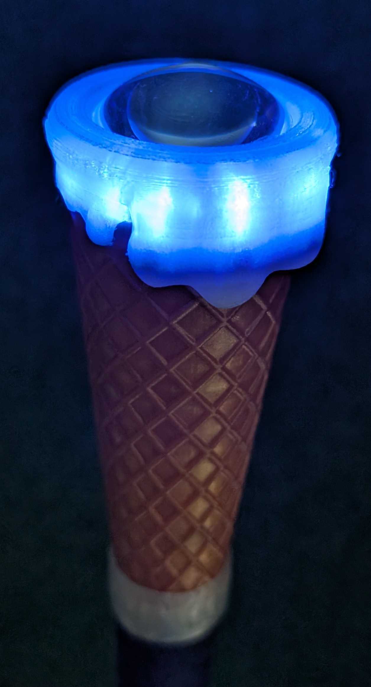 Grippy mounted on the end of a putter