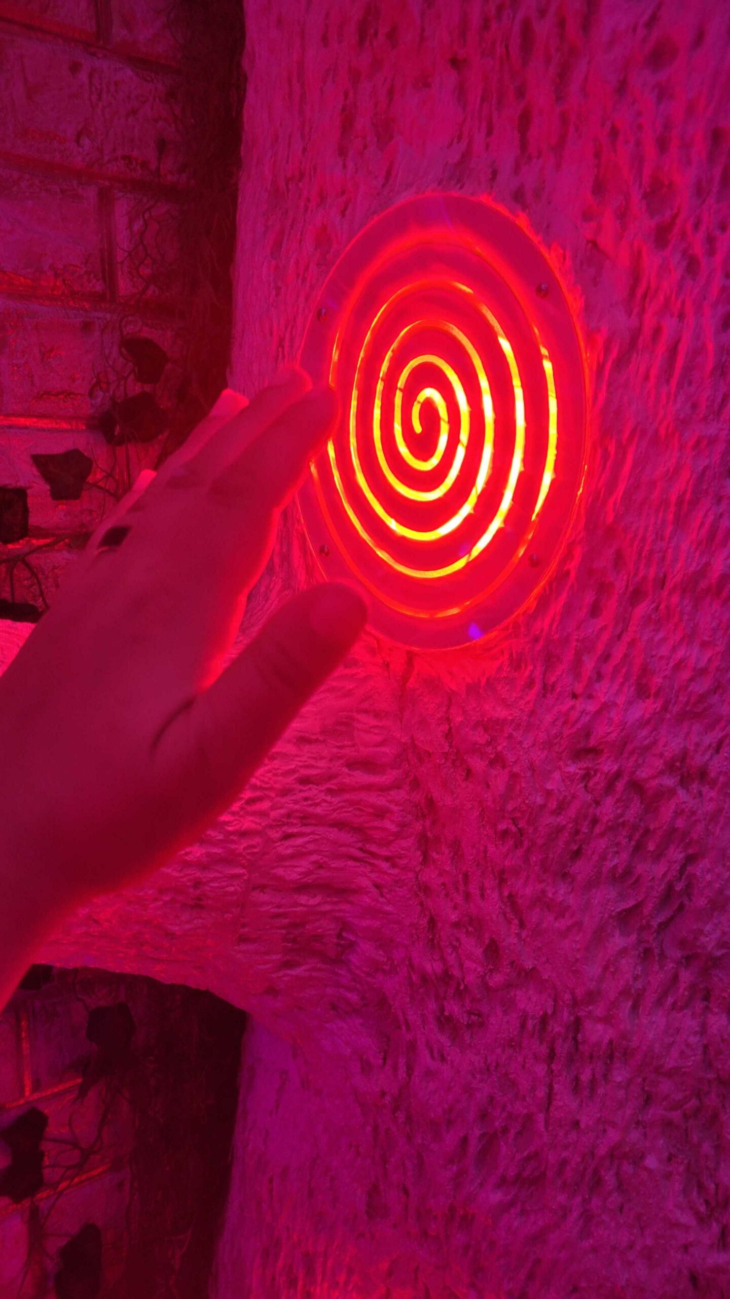 Capacitive touch activated red