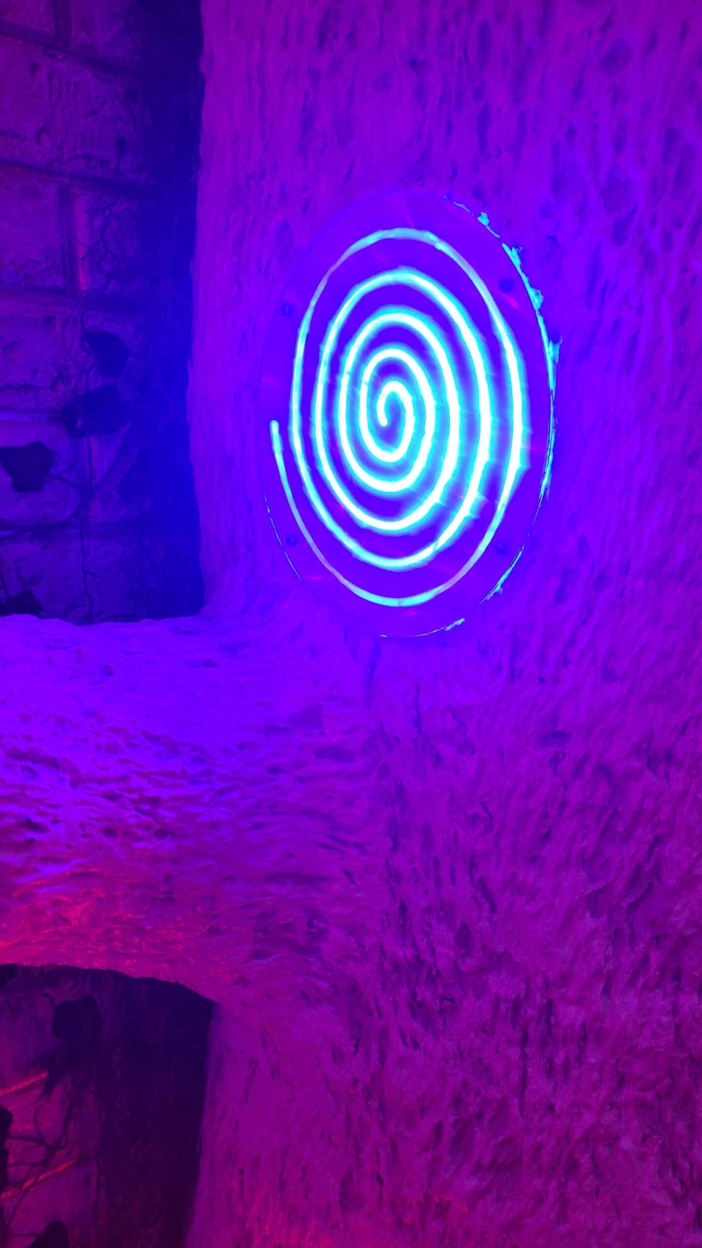 Capacitive touch spiral idle blue