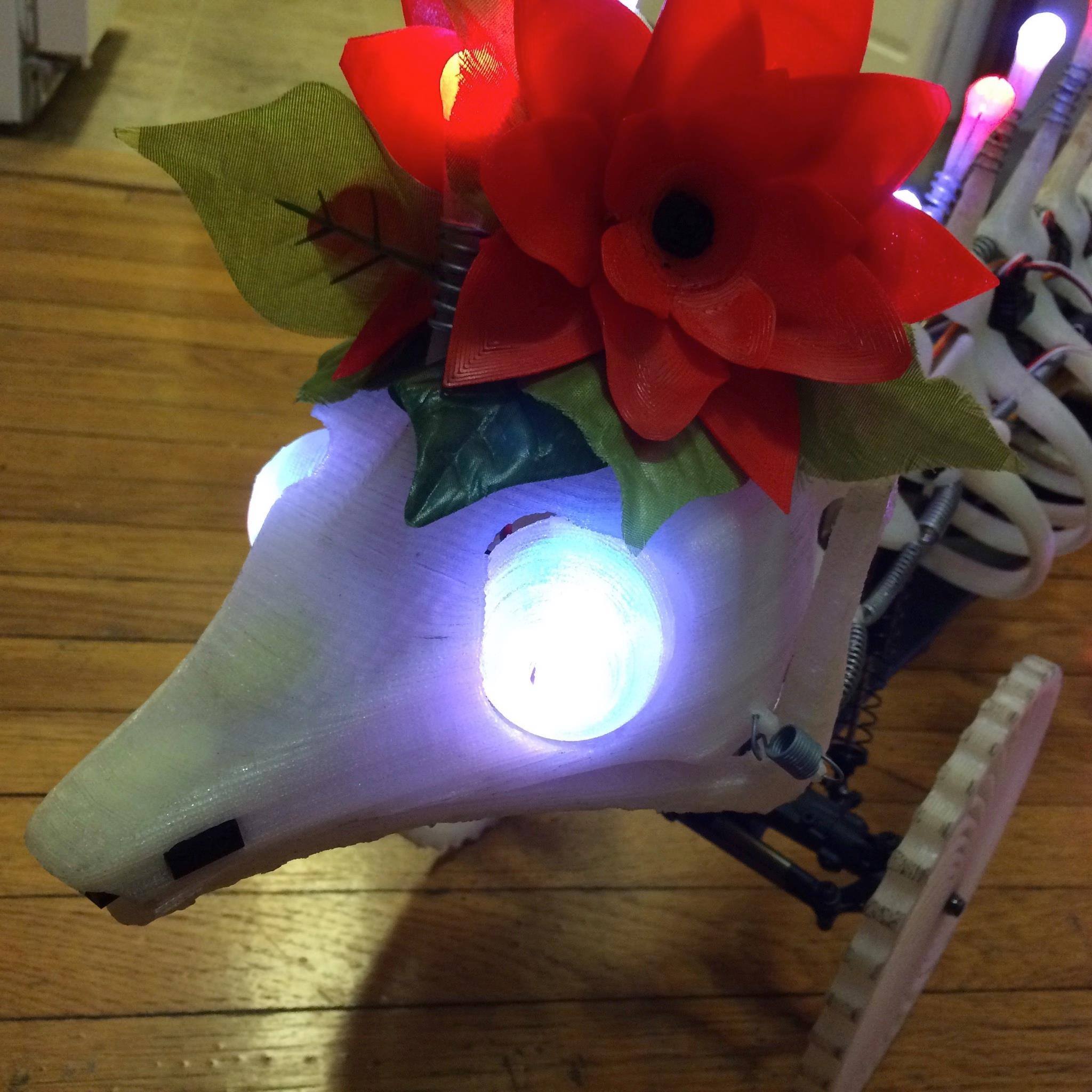 Iteration 1 skull with IR flower sensors