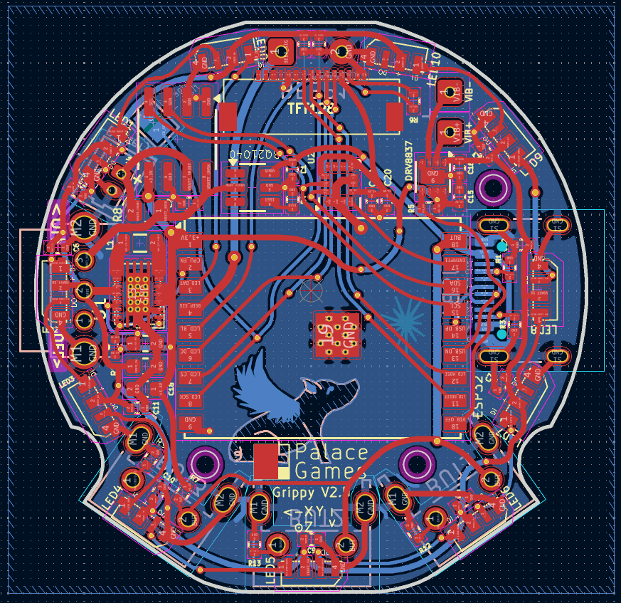 Grippy PCB layout V2.5