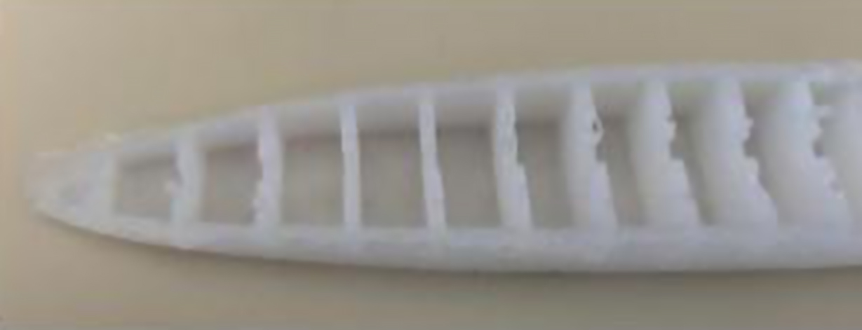 Bare silicone chambers — top view