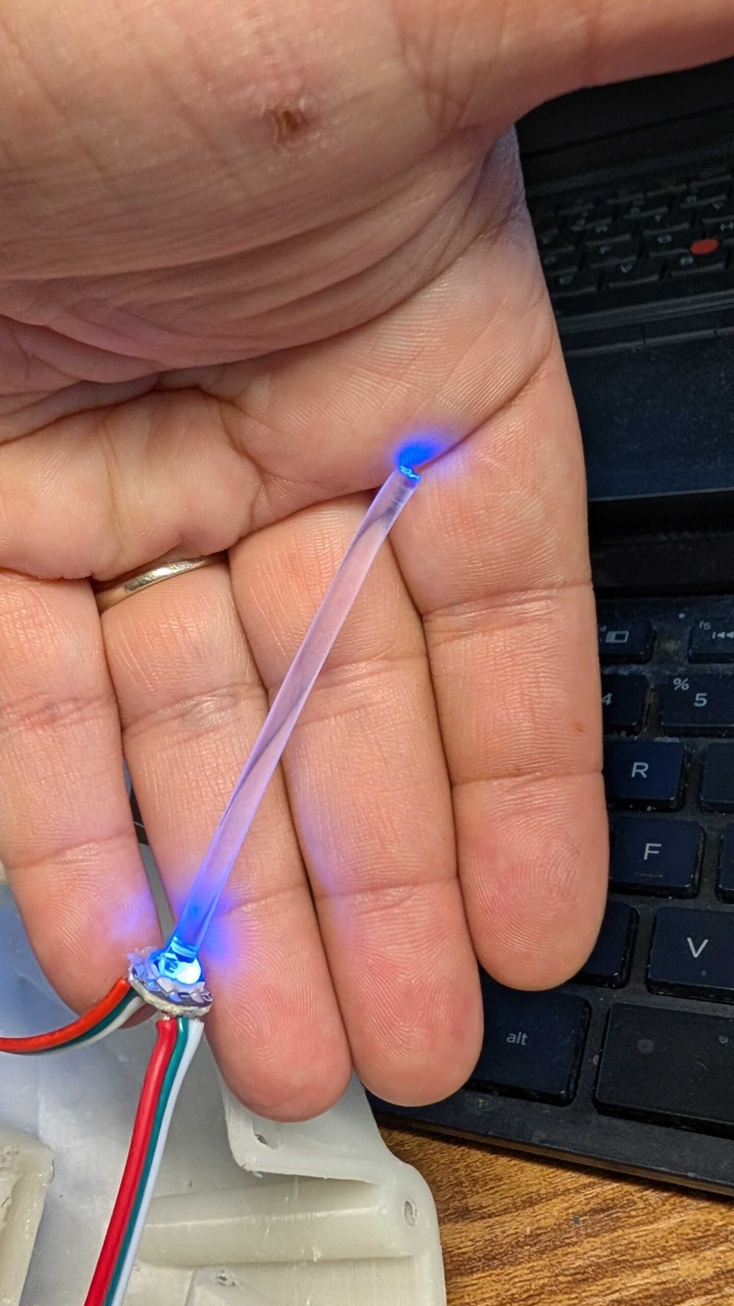 Fiber optic LED