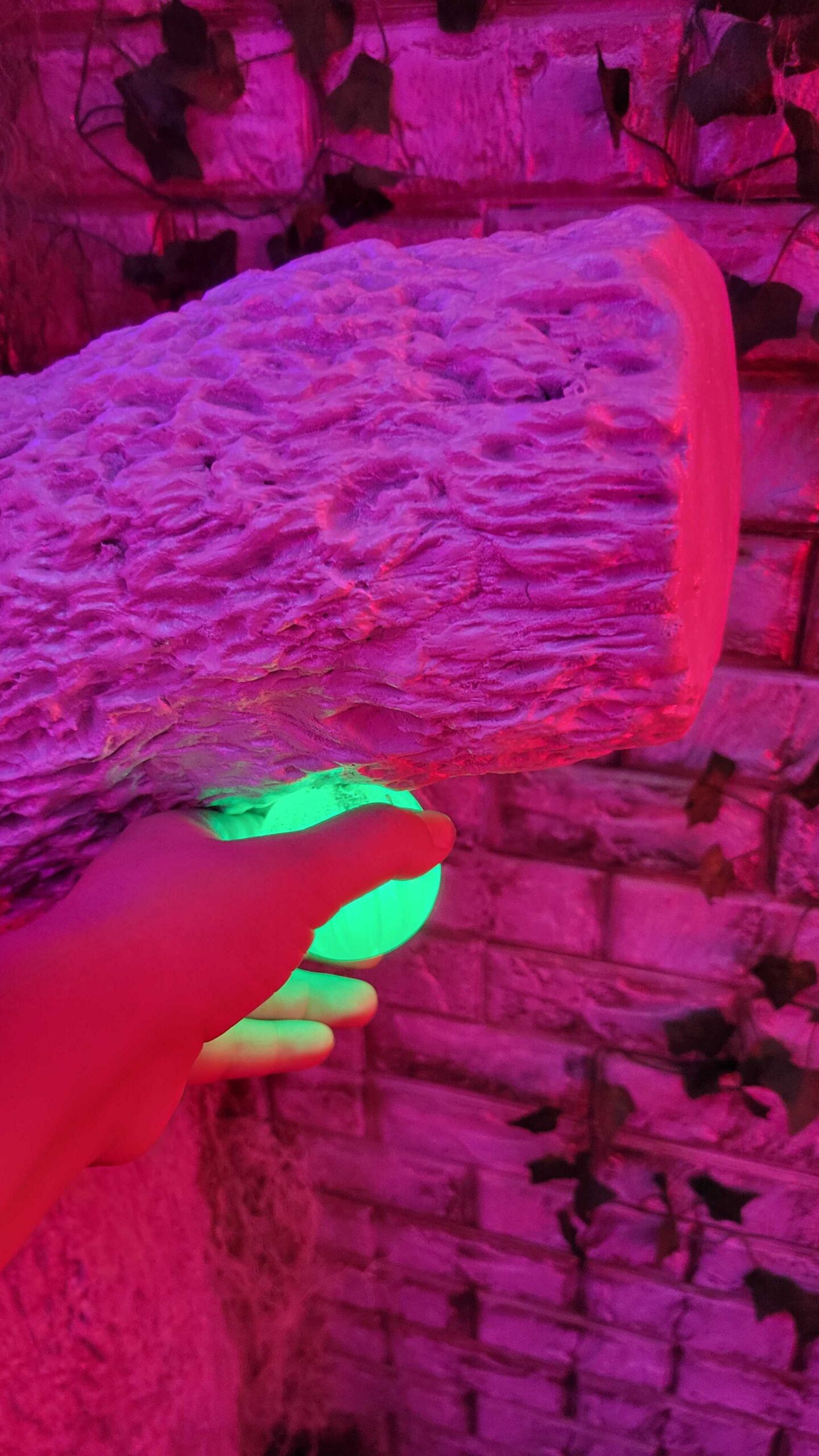 Pullable epoxy-cast LED fruit