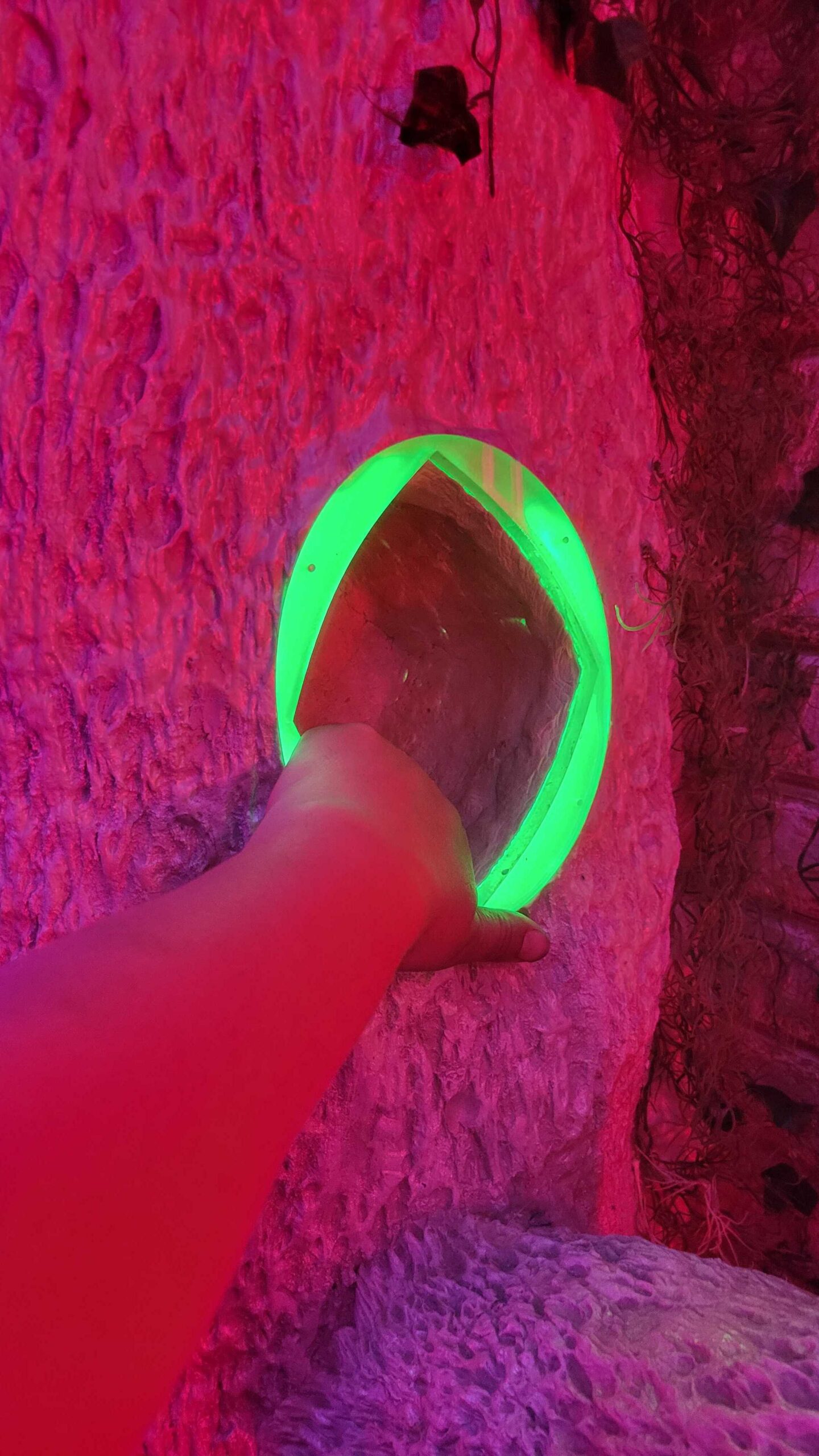 IR breakbeam tree knot with hand