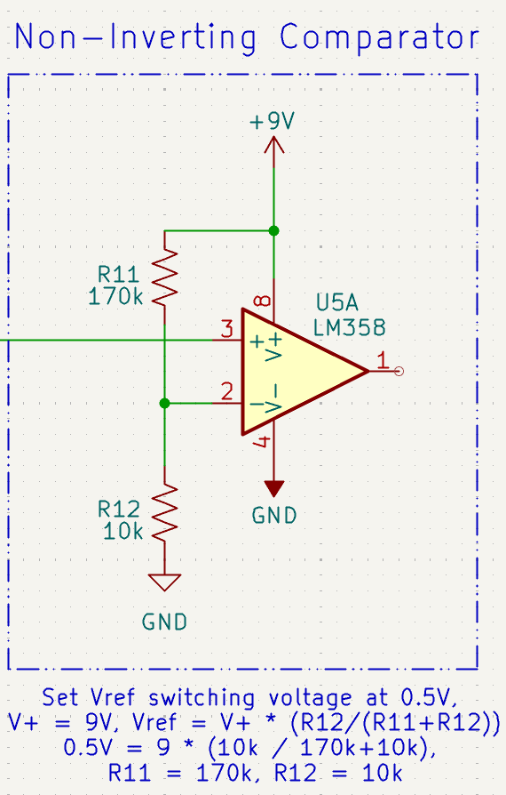 Comparator schematic