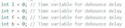 Debounce variables
