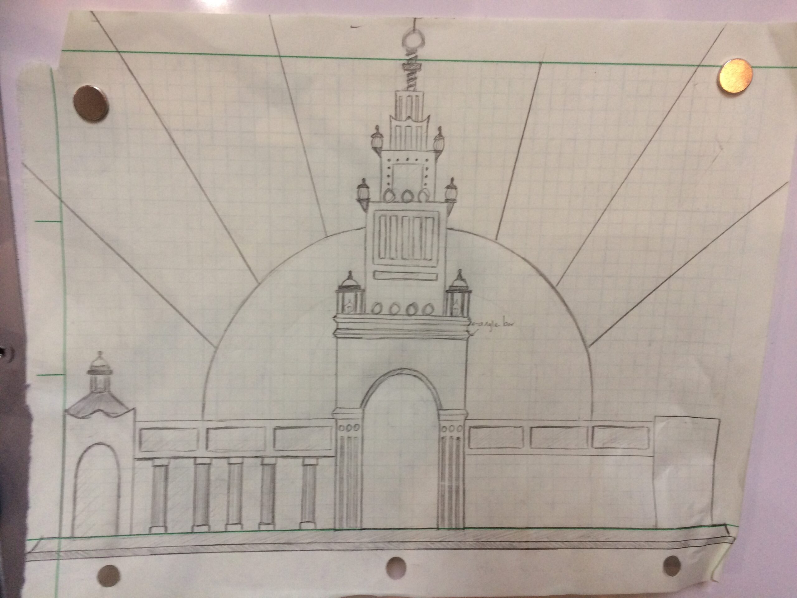 Original concept sketch of the Scintillator