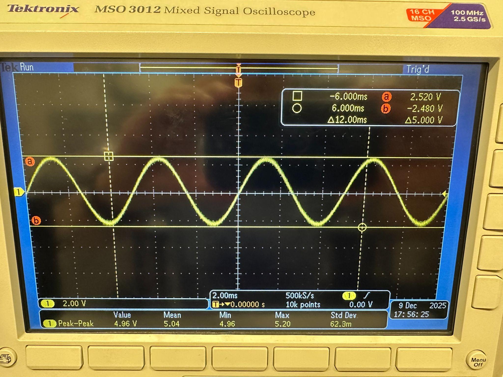 Instrumentation amp output 5Vpp