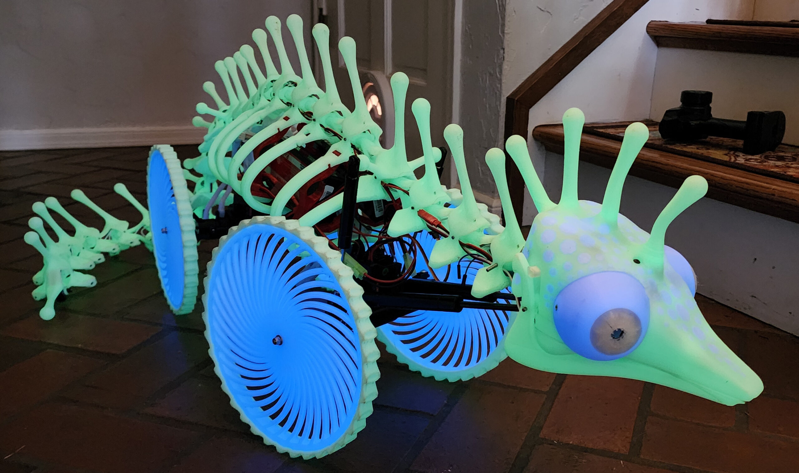FREDA Iteration 2 finished chassis glowing